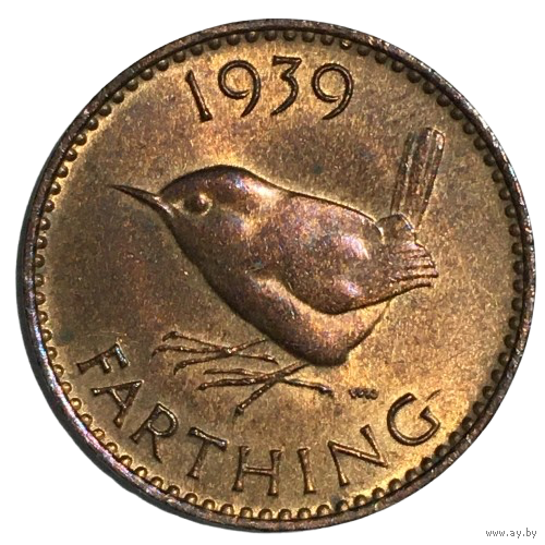 Великобритания 1 фартинг, 1939
