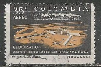 Колумбия. Авиа. Аэропорт Эльдорадо. Багота. 1960г. Mi#899.