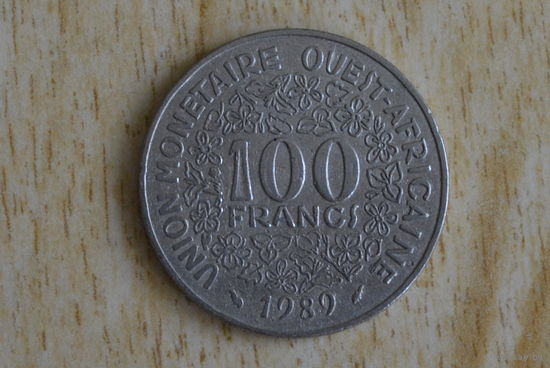 Западная Африка 100 франков 1989 с 1 руб