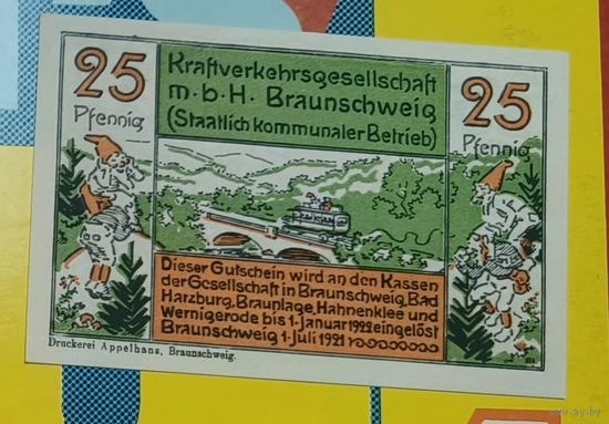 Нотгельд Германия 25 пфеннигов
