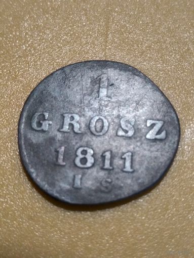 1 грош 1811 г. Герцогство Варшавское.