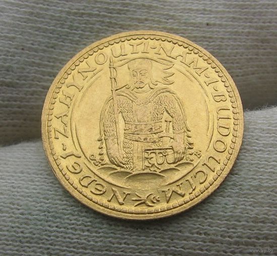 Чехословакия дукат 1923 святой Вацлав редкость