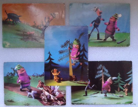 Макет и куклы худ. Ст. Цоневой 1970-е, чистая, куклы, игрушки, охота