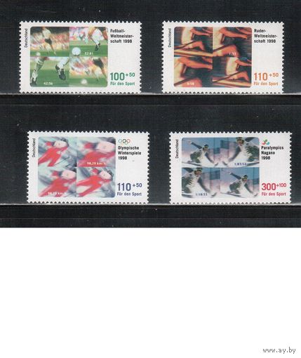 Германия-1998 (Мих.1968-1971) ** , Спорт, футбол (полная серия)