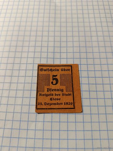 Германия 5 пфенингов