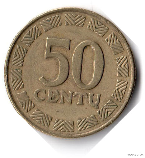 Литва. 50 центов. 1997 г.