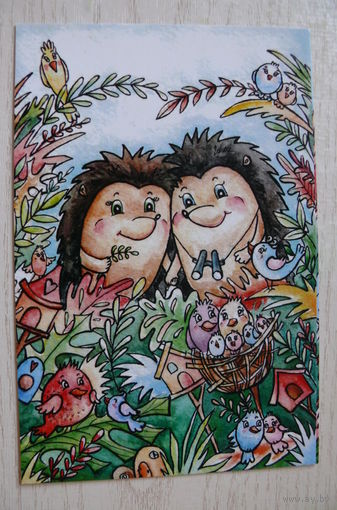 Хомякова Марина, Ежики, птички; чистая, изд. до 2000г.