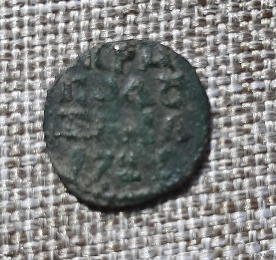 Полушка ВРП 1722 год.медь