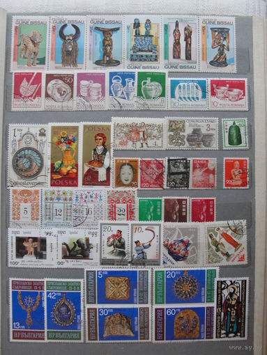 Продажа коллекции с 1 рубля! Культура и искусство на почтовых марках мира.