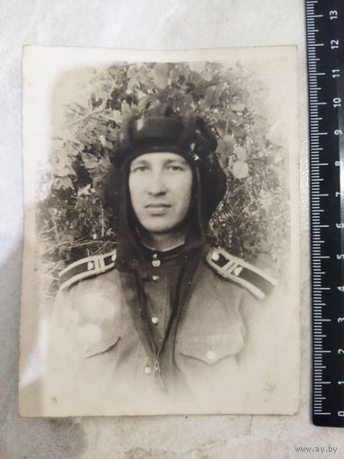 Фотография, портретное фото. Курсант гвардейского танкового военного училища. г. Ульяновск. 1956 г.