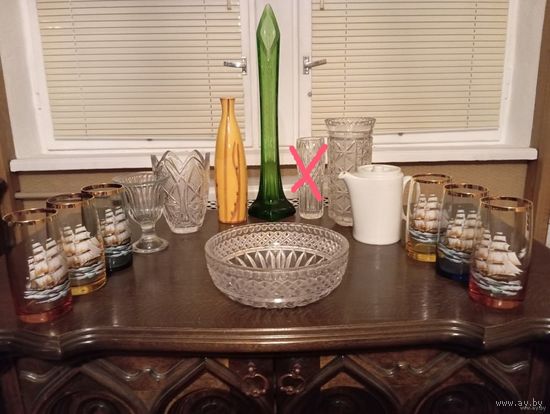 - ВАЗЫ БОКАЛЫ СЛИВОЧНИК - СССР Германия Чехословакия (можно в розницу)