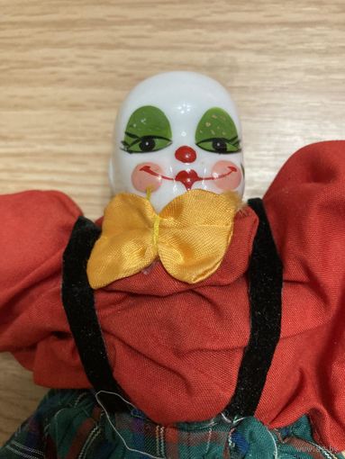 Кукла клоун, винтаж.