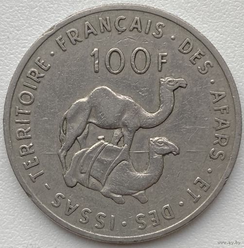 Французские афар и исса 100 франков 1970 г.