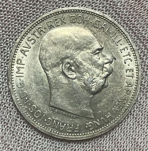 Монета Австро-Венгрия 2 кроны 1912 год. Франц Иосиф I.