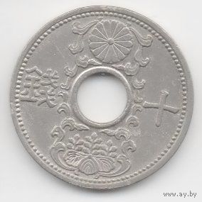 ВЕЛИКАЯ ЯПОНСКАЯ ИМПЕРИЯ 10 СЕНОВ 1936. Хирохито (Сёва).