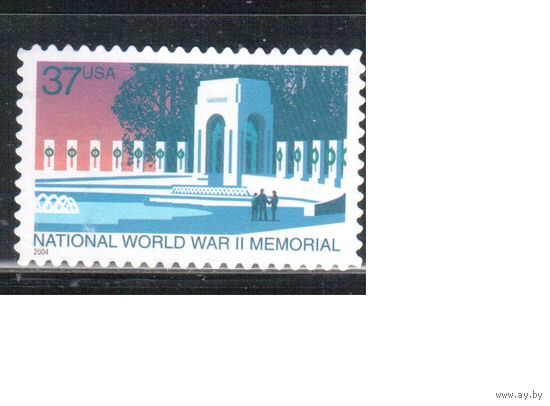 США-2004 (Мих.3840) , * (без клея), Мемориал 2-я мировая война (одиночка),