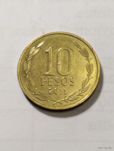 Чили 10 песо 2011