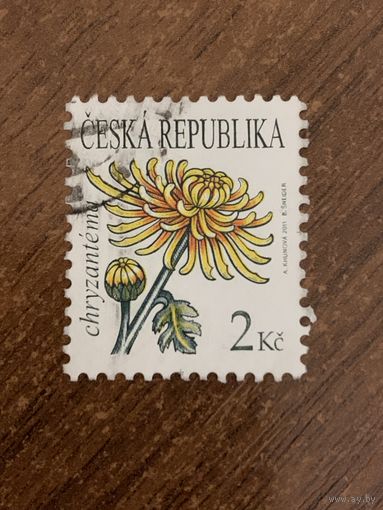 Чехия 2011. Цветы. Хризантемы. Марка из серии