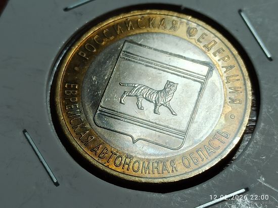 10 рублей 2009 Еврейская автономная область спмд