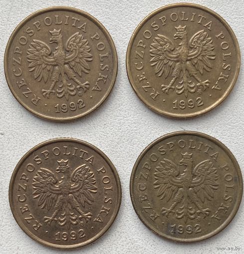Польша 5 грошей 1992 г. Цена за 1 шт.
