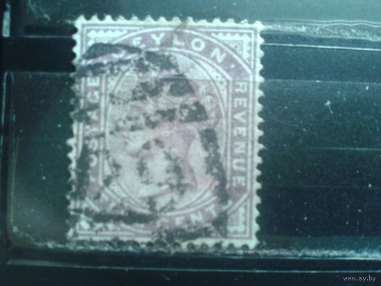 Цейлон, колония Англии, 1886. Королева Виктория