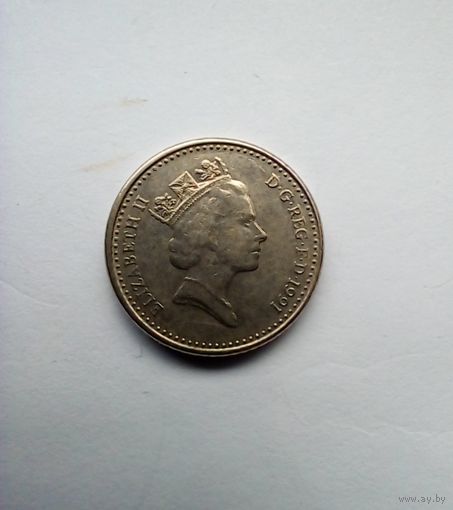 Великобритания 5 пенсов 1991 г