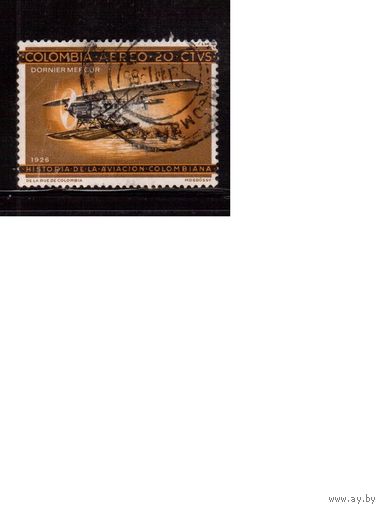 Колумбия-1966(Мих.1086) ,  гаш. , Авиация, Самолет