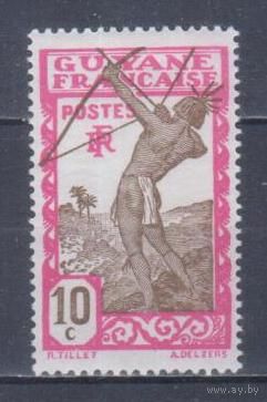 [1215] Французские колонии. Французская Гвиана 1929. Индеец с луком.10с. БЕЗ КЛЕЯ.