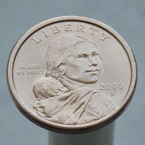 США 1 доллар 2000 D Доллар Сакагавеи