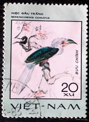 Редкие птицы, 1977 г., Вьетнам. 1 марка. Даром при покупке моих лотов на 2 руб.