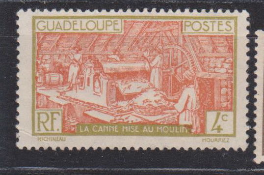 Французская колония Сахарный завод Гваделупа 1928 год Архитектура ЧИСТАЯ