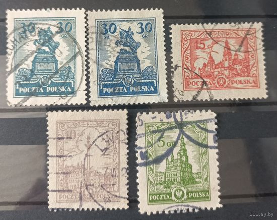 Польша. Старые марки. Стандарт.