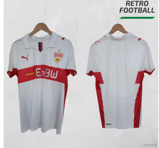 Футбольная ретро джерси Puma, размер L. (VfB Stuttgart International Club) 2008/2009