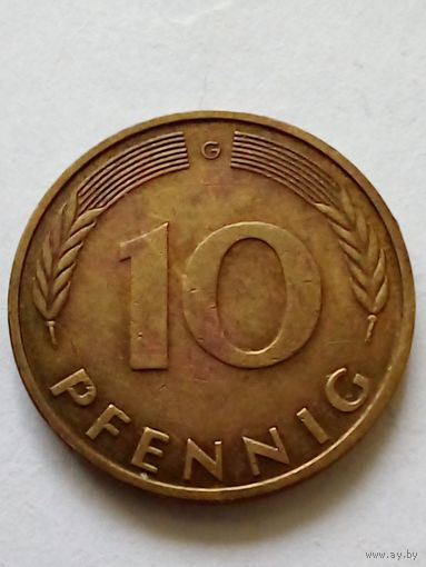 10 пфеннигов 1982 G