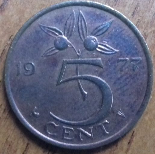 Нидерланды 5 центов 1977