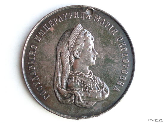 Медаль За благонравие и успехи в науках, для учениц женских гимназий Министерства народного просвещения. Серебро. Россия Российская империя #499