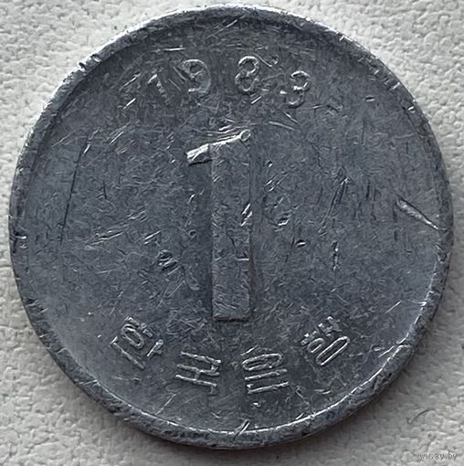 Южная Корея 1 вона 1983 г.
