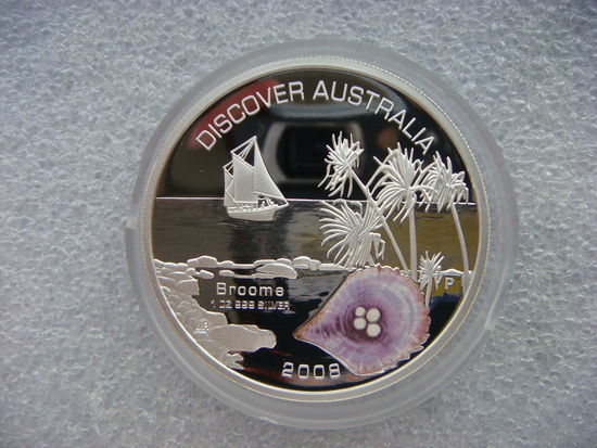 1 доллар 2008. Австралия. Брум. "Откройте для себя Австралию". Серебро 999