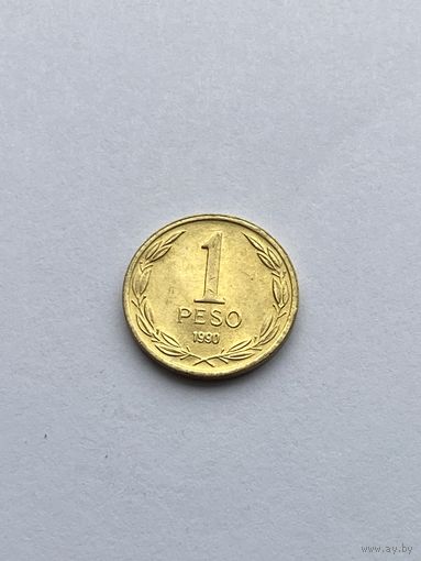 1 песо 1990 г., Чили