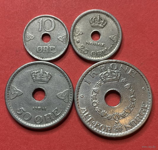 Норвегия 4 монеты
