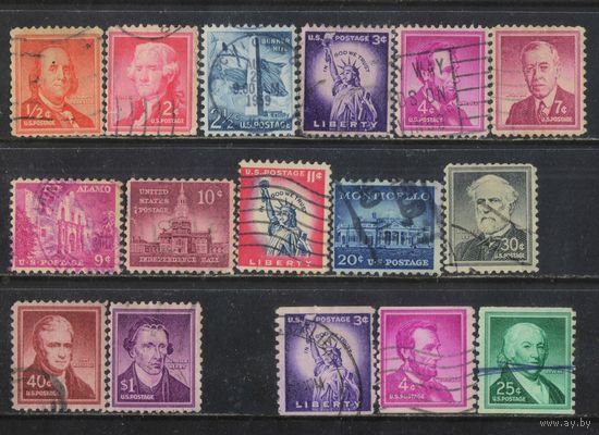 США 1954 Знаменитые американцы и памятники Стандарт