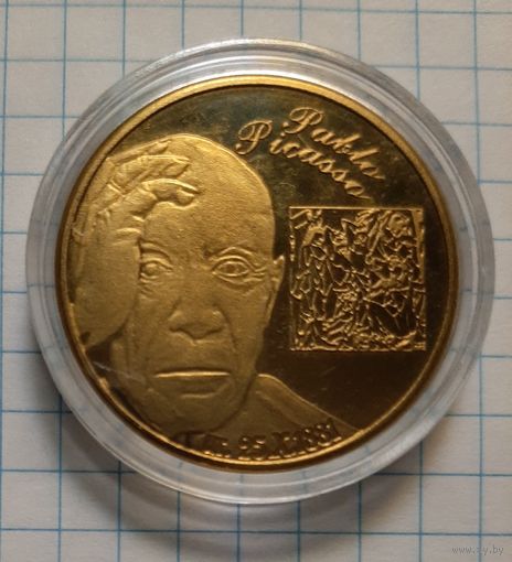 Польша, жетон (медаль) серии "Знаки Зодиака 2010", с портретами известных людей. Пабло Пикассо - Скорпион