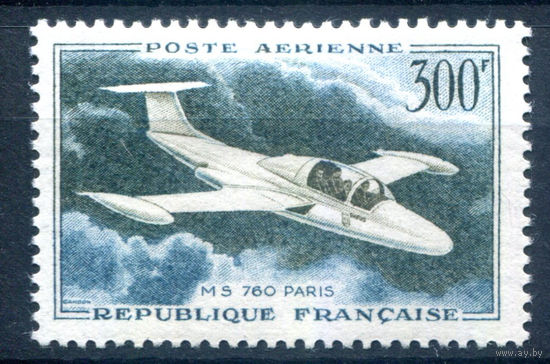 Франция - 1959г. - самолёт, авиапочта - 1 марка - полная серия, MH [Mi 1231]. #2-Fr-51-A-2