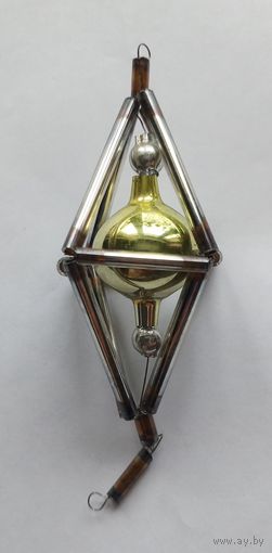 Ёлочная игрушка СССР. Стеклярус.