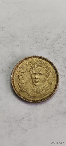 Мексика 20 цент 1985