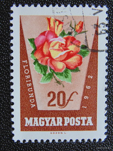 Венгрия 1962 г. Цветы.