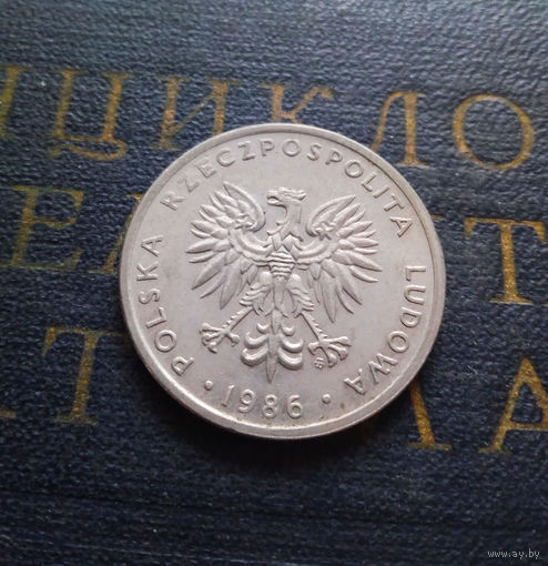 20 злотых 1986 Польша #09 XF