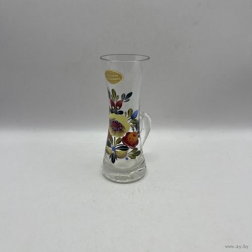 Рюмка стеклянная ручной работы (50 мл). Австрия. 3815