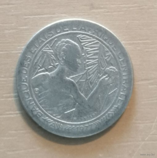 Центральная Африка (BEAC) 500 франков, 1977 г., отметка на аверсе "A" - Чад, KM# 12