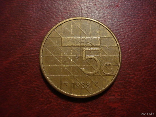 5 гульденов 1988 Нидерланды